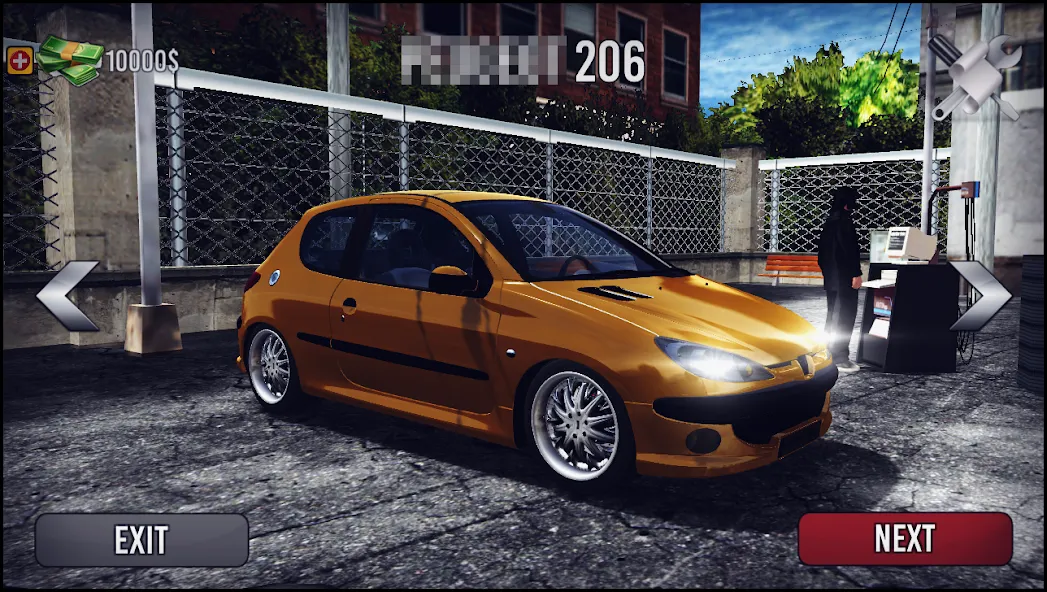 206 Drift Simulator (Дрифт Симулятор)  [МОД Бесконечные монеты] Screenshot 1