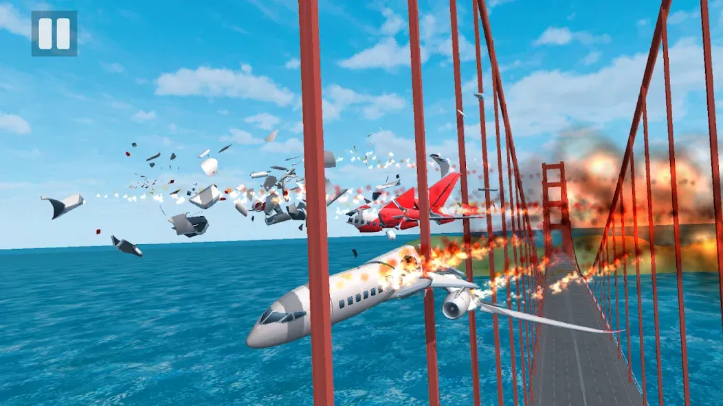 Plane Crash: Flight Simulator (Плейн Краш)  [МОД Menu] Screenshot 2