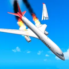 Скачать взломанную Plane Crash: Flight Simulator (Плейн Краш)  [МОД Menu] - последняя версия apk на Андроид