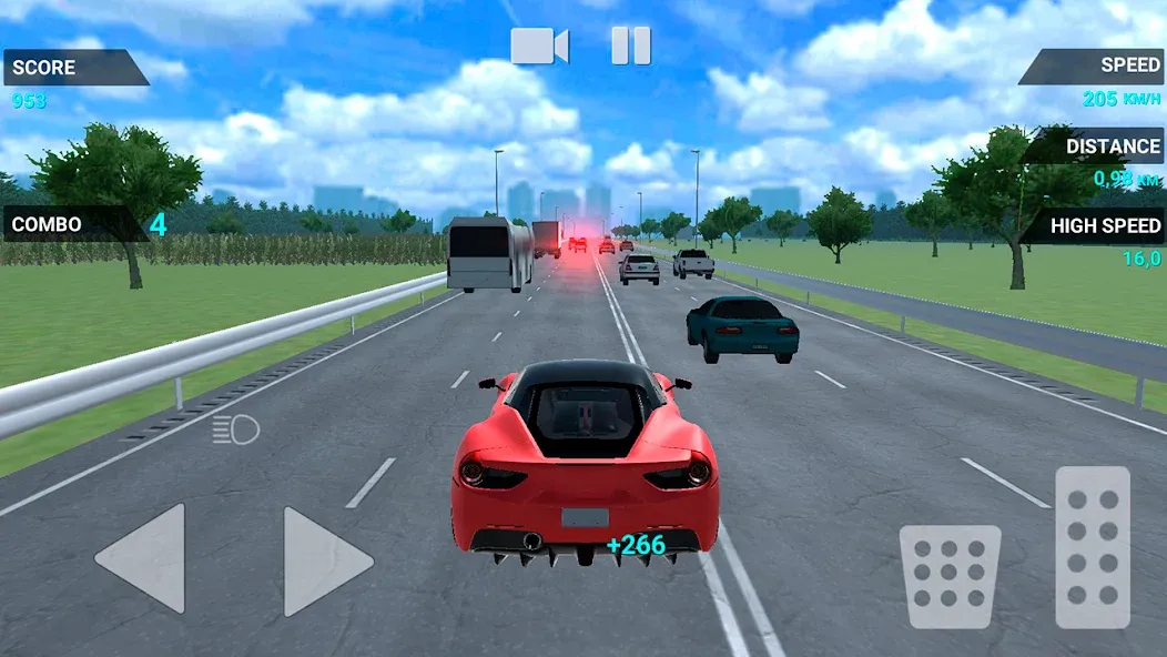 Traffic Racer Speeding Highway (Трафик Рейсер Скоростная Шоссе)  [МОД Бесконечные монеты] Screenshot 2