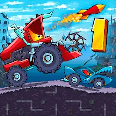 Скачать взломанную Car Eats Car - Apocalypse Race (Кар Итс Кар)  [МОД Бесконечные деньги] - последняя версия apk на Андроид