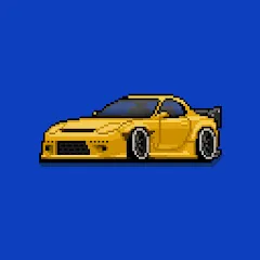 Скачать взлом Pixel Car Racer (Пиксельный гоночный автомобиль)  [МОД Menu] - полная версия apk на Андроид