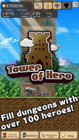 Tower of Hero (Тауэр оф Хиро)  [МОД Unlimited Money] Screenshot 4