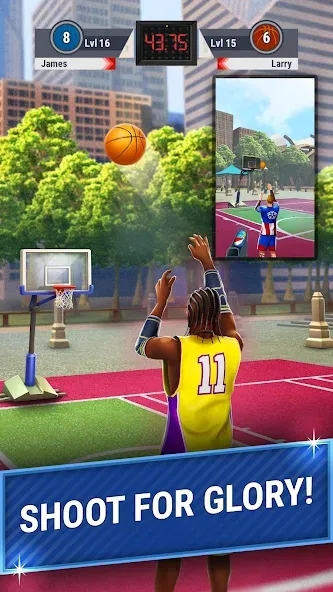 3pt Contest: Basketball Games  [МОД Mega Pack] Screenshot 2