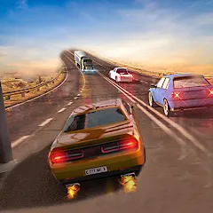 Скачать взломанную Car Highway Racing for Speed (Трафик Рейсер Трафик игры)  [МОД Много денег] - последняя версия apk на Андроид