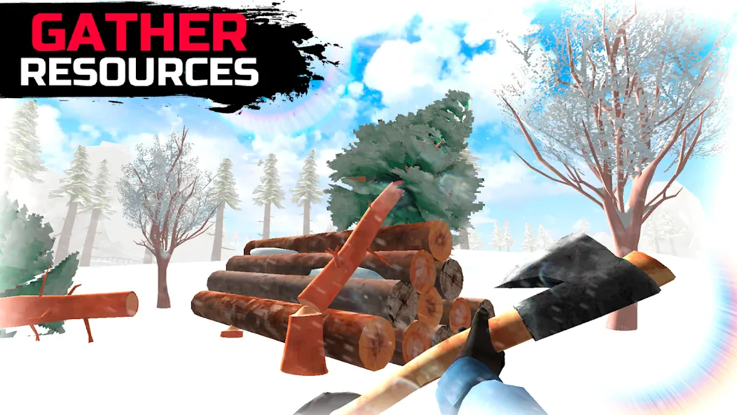 WinterCraft: Survival Forest (ВинтерКрафт)  [МОД Все открыто] Screenshot 4