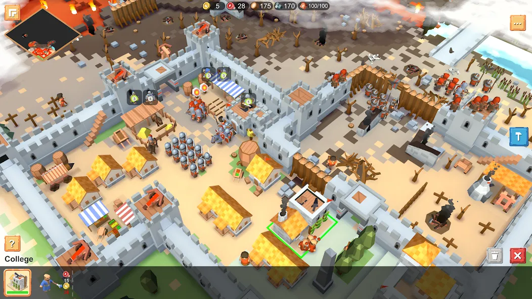 RTS Siege Up! - Medieval War  [МОД Меню] Screenshot 1