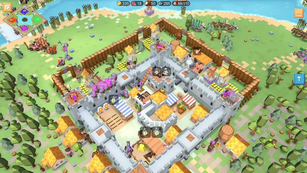 RTS Siege Up! - Medieval War  [МОД Меню] Screenshot 2