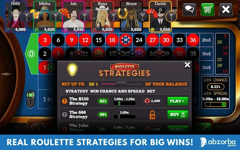 Roulette Live Casino Tables (Рулетка Лайв)  [МОД Меню] Screenshot 5