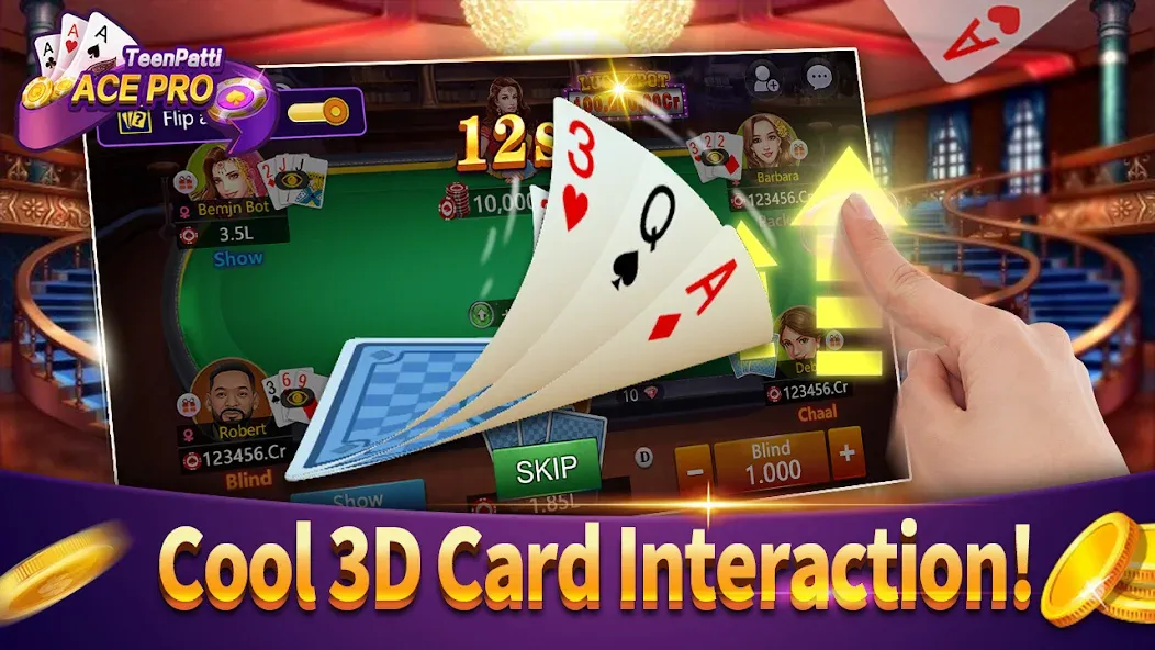 Teenpatti Ace Pro -poker,rummy (Тинпатти Эйс Про)  [МОД Menu] Screenshot 2