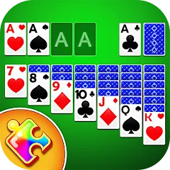 Взлом Solitaire Puzzle : Card Jigsaw (Солитер головоломка)  [МОД Бесконечные монеты] - стабильная версия apk на Андроид