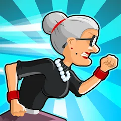 Взломанная Angry Gran Run - Running Game (Энгри Гран Ран)  [МОД Menu] - полная версия apk на Андроид