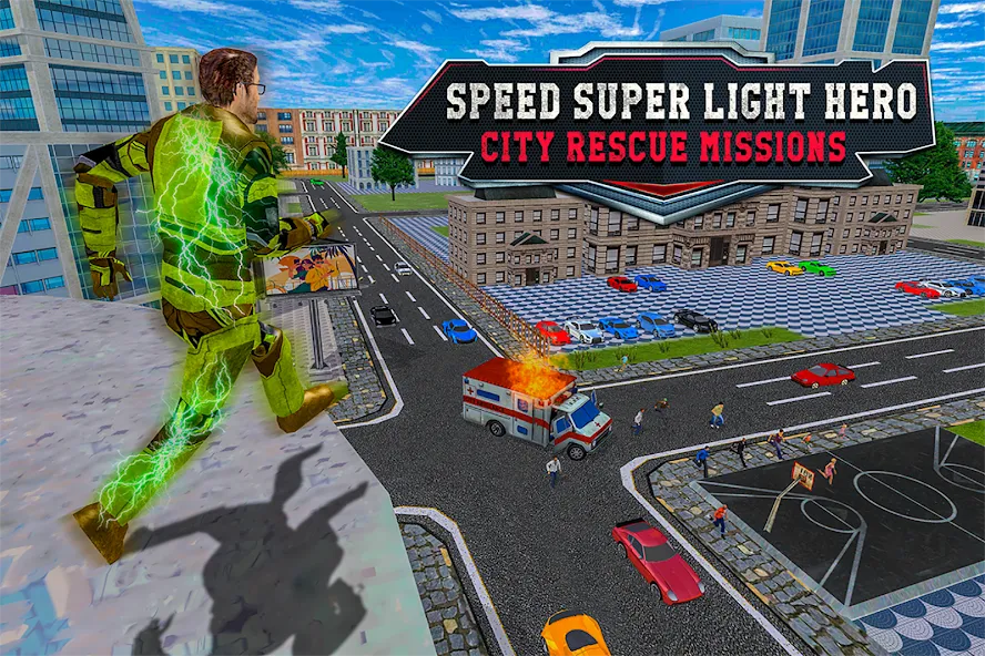 Light Superhero Speed Hero  [МОД Много монет] Screenshot 5