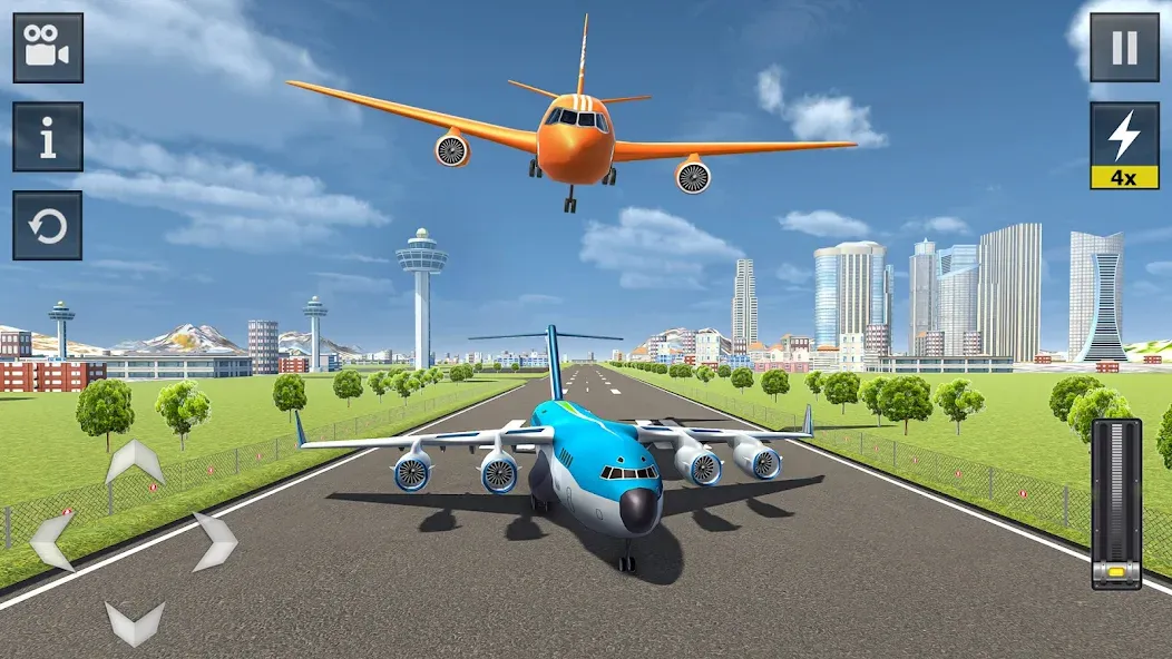 Flight Simulator - Plane Games (Флайт Симулятор)  [МОД Menu] Screenshot 2