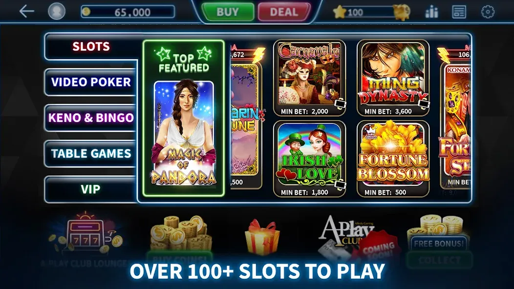 A-Play Online - Casino Games  [МОД Бесконечные деньги] Screenshot 2