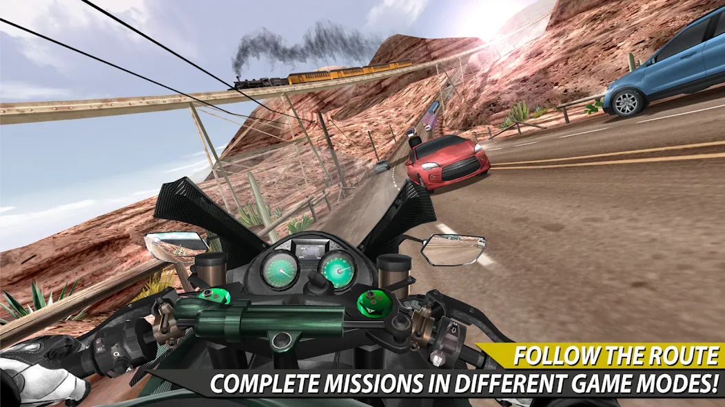 Moto Rider In Traffic (Мото Райдер в Трафике)  [МОД Mega Pack] Screenshot 1