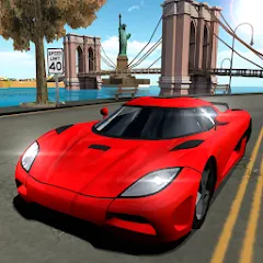 Взломанная Car Driving Simulator: NY (Симулятор вождения автомобиля)  [МОД Menu] - стабильная версия apk на Андроид