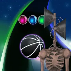 Скачать взлом Siren Head Forest Neon ball (Сайрен Хэд Лес Неоншар)  [МОД Menu] - стабильная версия apk на Андроид