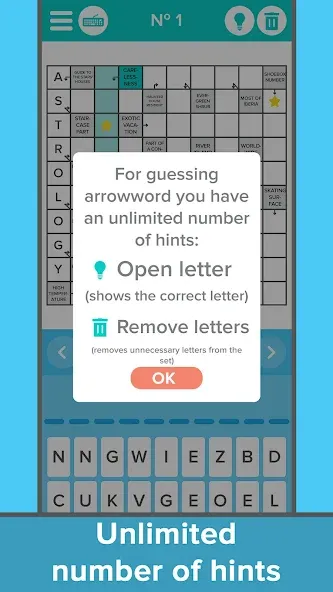 Crossword: Arrowword puzzles  [МОД Unlocked] Screenshot 4