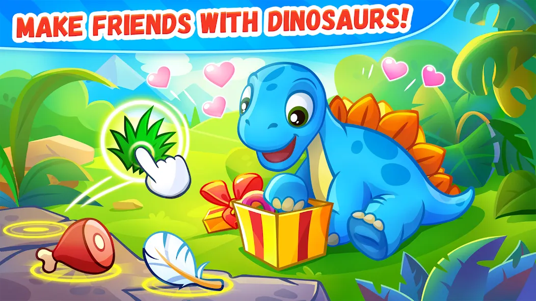 Dinosaur games for kids age 2  [МОД Бесконечные монеты] Screenshot 4