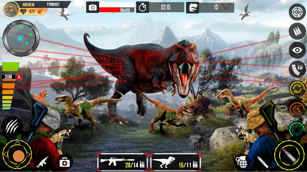 Real Dino Hunting Gun Games (Риал Дино Хантинг Ган Геймс)  [МОД Много монет] Screenshot 3