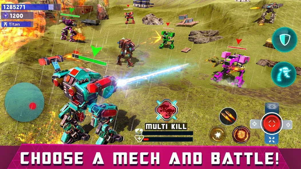 Mech Robot Wars - Multi Robot  [МОД Много монет] Screenshot 2