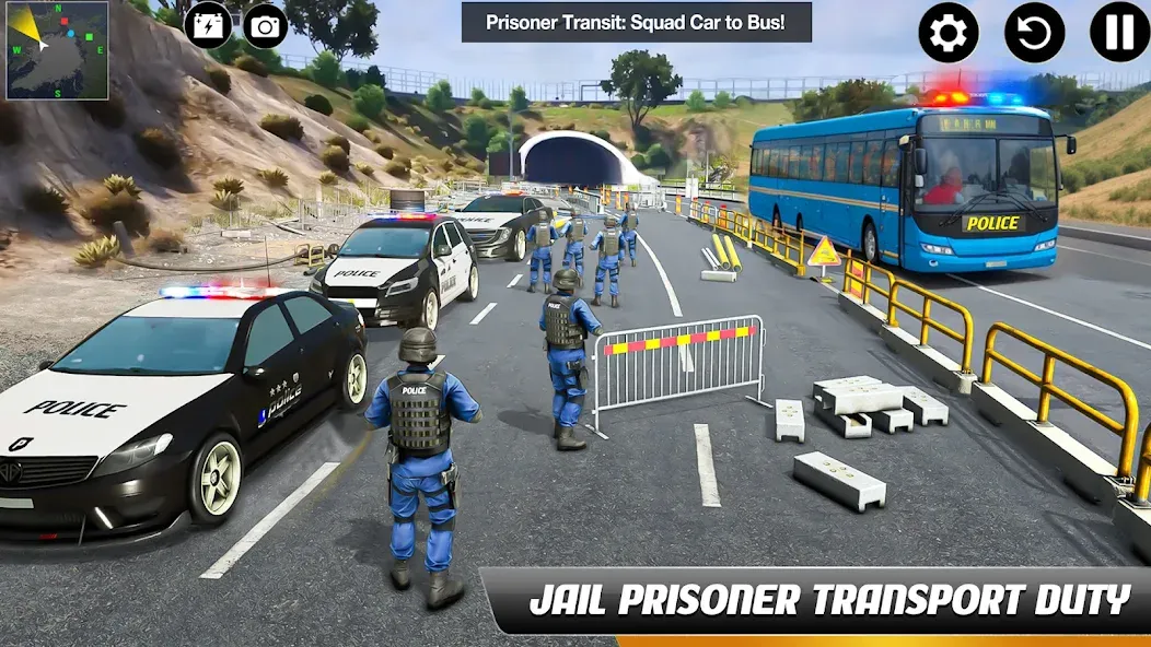 Police Bus Simulator Bus Games  [МОД Много монет] Screenshot 2