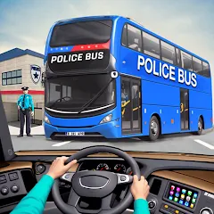 Взлом Police Bus Simulator Bus Games  [МОД Много монет] - полная версия apk на Андроид