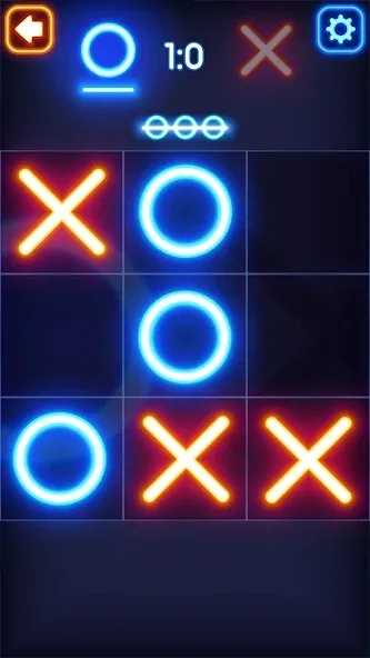 Tic Tac Toe Glow: 2 Players  [МОД Бесконечные монеты] Screenshot 5