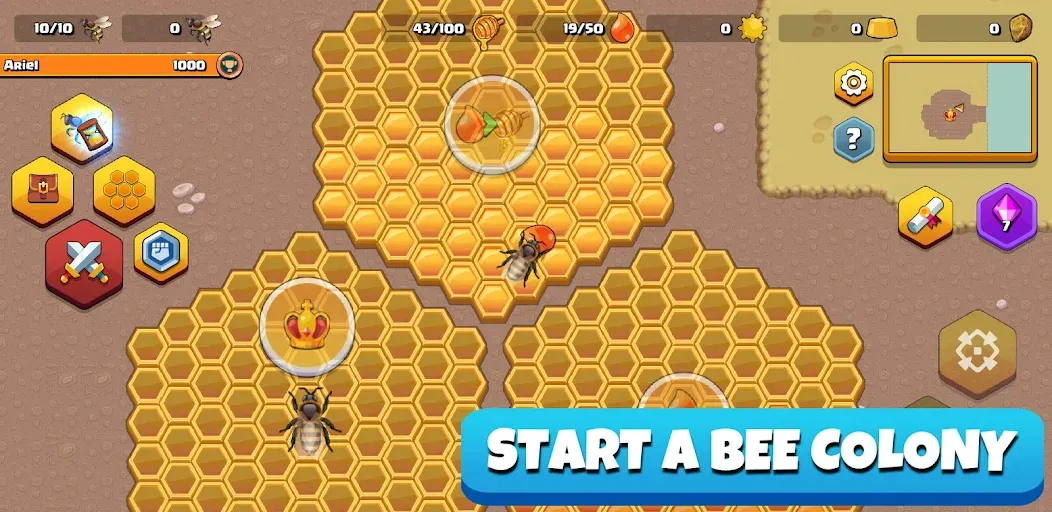 Pocket Bees: Colony Simulator (Покет Биз)  [МОД Unlocked] Screenshot 1