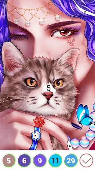 Hola Color--Coloring by Number (ола калор)  [МОД Mega Pack] Screenshot 1