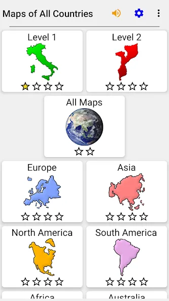 Maps of All Countries Geo-Quiz  [МОД Бесконечные деньги] Screenshot 3