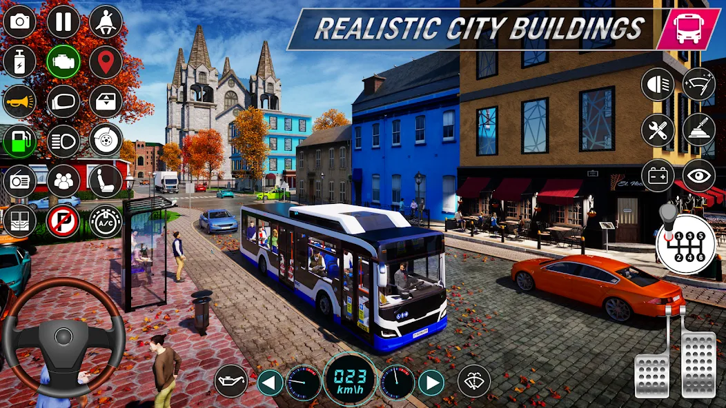 City Bus Simulator: Bus Games (Риал Сити Бас Симулятор Геймс)  [МОД Бесконечные деньги] Screenshot 3