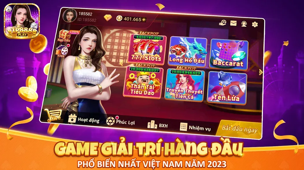 VIP8888 Play - Sòng Bạc ONLINE (ВИП8888 Плей)  [МОД Unlimited Money] Screenshot 1