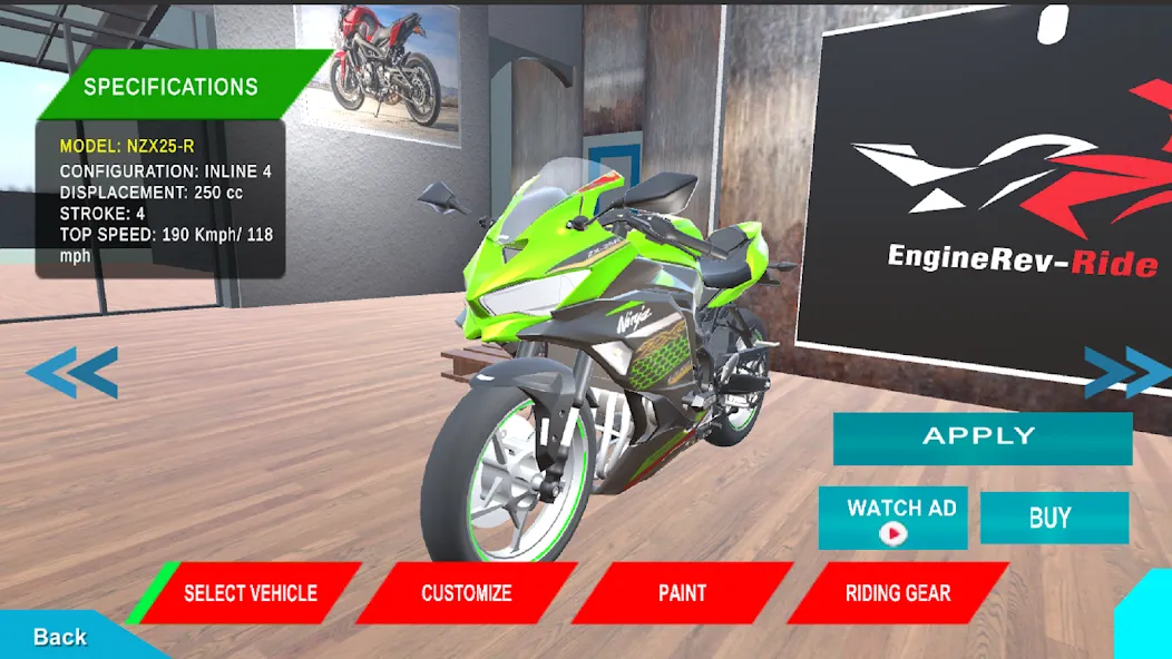 EngineRev-Ride (ЭнджинРев)  [МОД Бесконечные деньги] Screenshot 1
