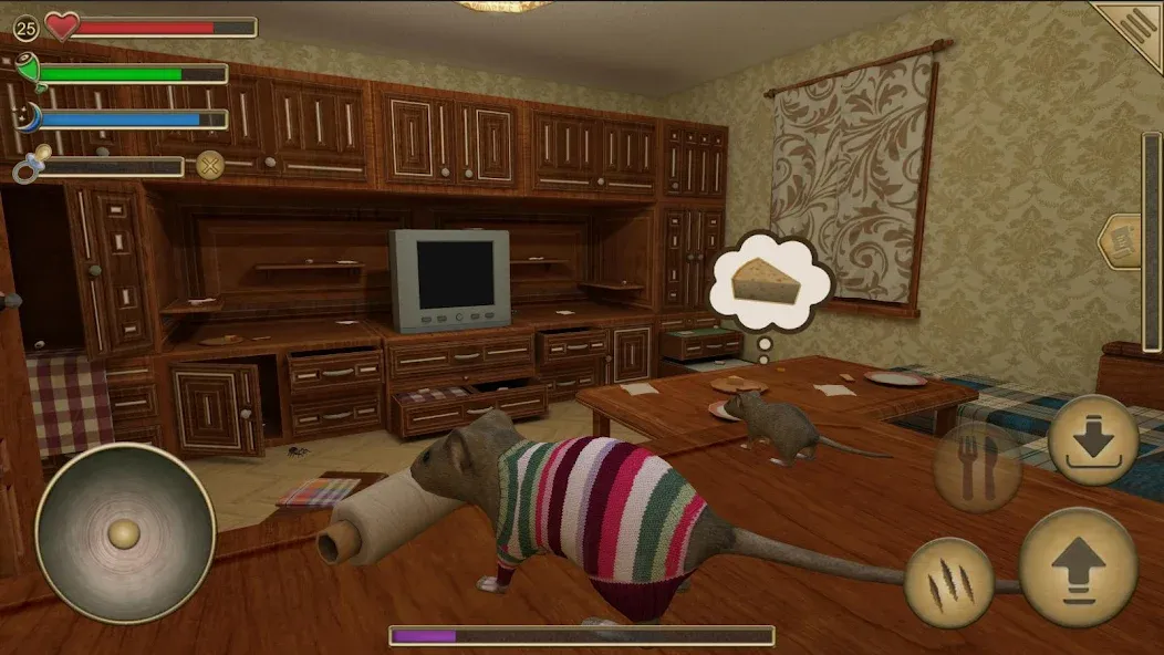 Mouse Simulator :  Forest Home  [МОД Unlimited Money] Screenshot 2