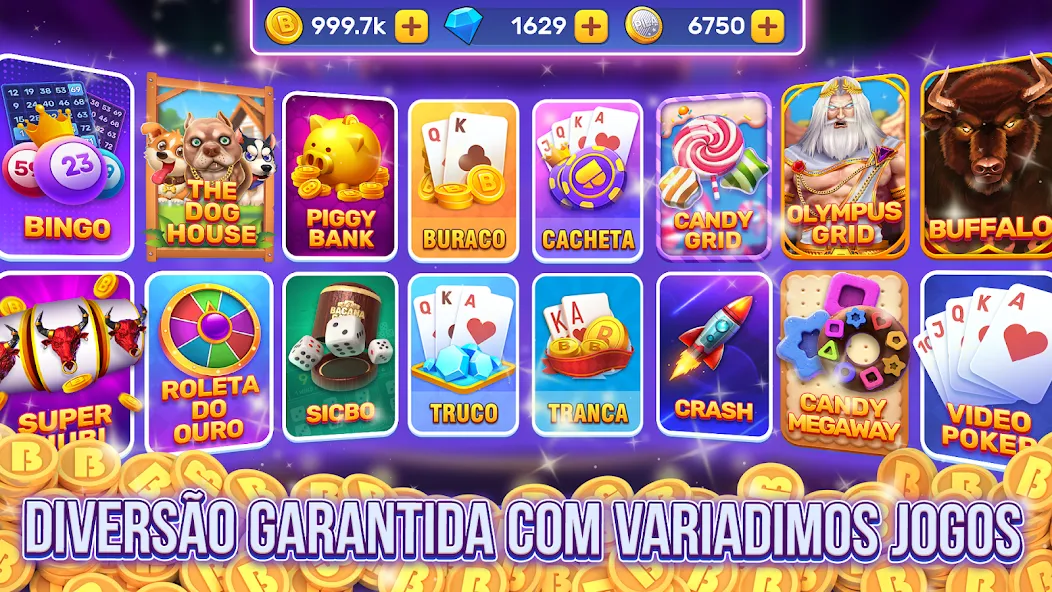 Bacana Games: Buraco & Slots (Бакана Геймс)  [МОД Меню] Screenshot 1