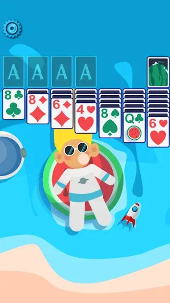 Solitaire Space™ (Солярис Спейс)  [МОД Unlimited Money] Screenshot 1