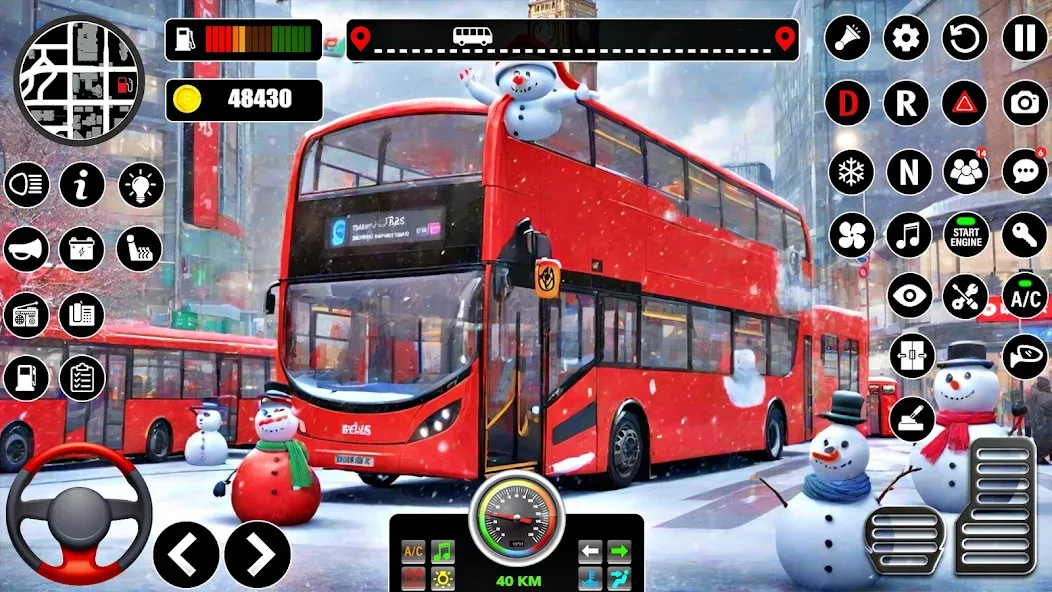 Bus Simulator 3D Bus Games (Городское автобусное симуляторение)  [МОД Menu] Screenshot 1