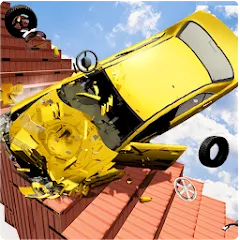 Взломанная Beam Drive Crash Death Stair C (Бим Драйв Краш Дэт Стэр С)  [МОД Меню] - стабильная версия apk на Андроид