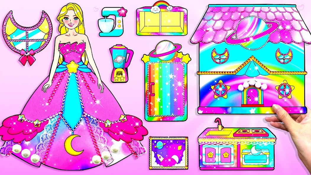 Doll Dress Up Makeup Girl Game (Чиби кукла одевает девушку игры)  [МОД Unlocked] Screenshot 5