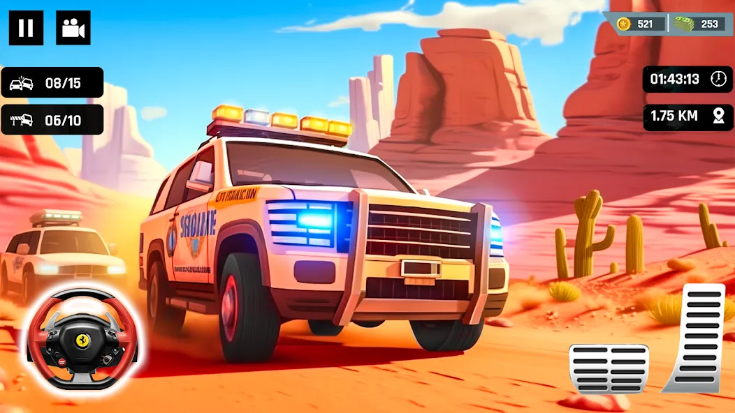 Police Car Kids Driving Game (Кидс Полис Геймс)  [МОД Много монет] Screenshot 2