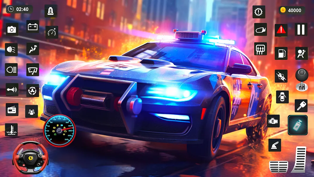 Police Car Kids Driving Game (Кидс Полис Геймс)  [МОД Много монет] Screenshot 4