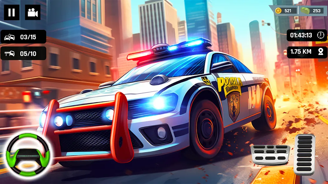 Police Car Kids Driving Game (Кидс Полис Геймс)  [МОД Много монет] Screenshot 5