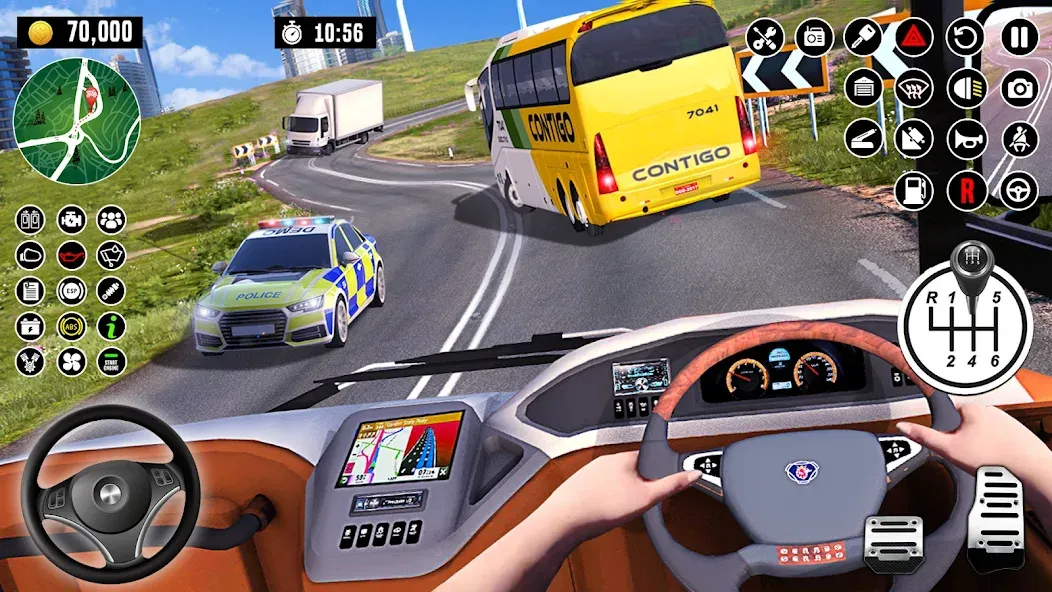 Bus Driving School : Bus Games  [МОД Mega Pack] Screenshot 4