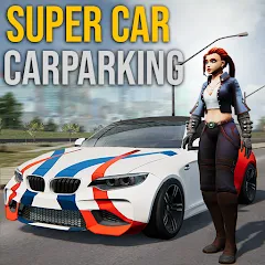 Взломанная Super car parking - Car games  [МОД Mega Pack] - стабильная версия apk на Андроид