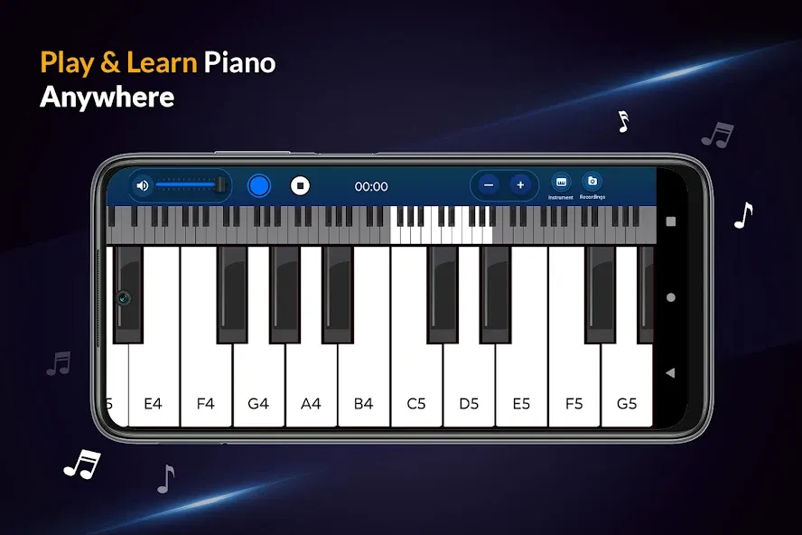 Real Piano Keyboard  [МОД Много денег] Screenshot 1