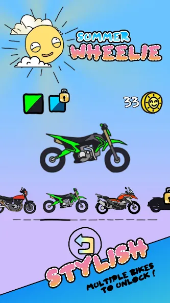 Summer Wheelie (Саммер Уили)  [МОД Unlocked] Screenshot 2