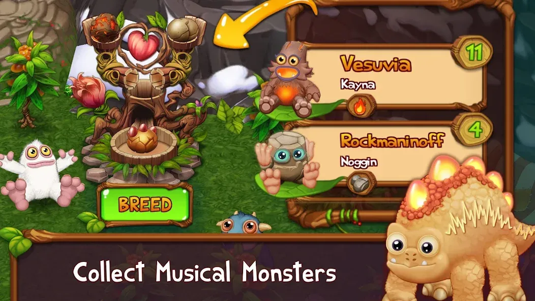 Singing Monsters: Dawn of Fire (Сингинг Монстерс)  [МОД Много монет] Screenshot 1