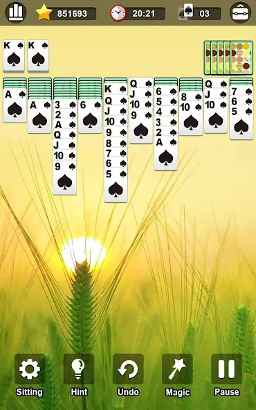 Spider Solitaire  [МОД Menu] Screenshot 3